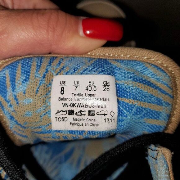 Vans Men's Sneakers Tan 8 Lace Up High Tops Skater Shoes New - Picture 2 of 10